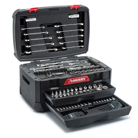 mechanics tool set with metal hand box|mechanics tool set home depot.